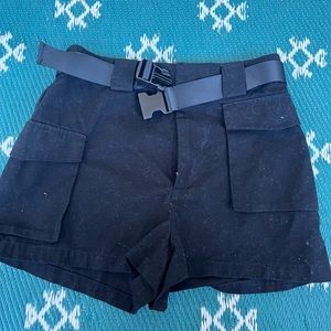 TNA black Aritzia cargo shorts